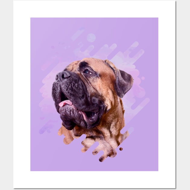 Bullmastiff dog Wall Art by Nartissima